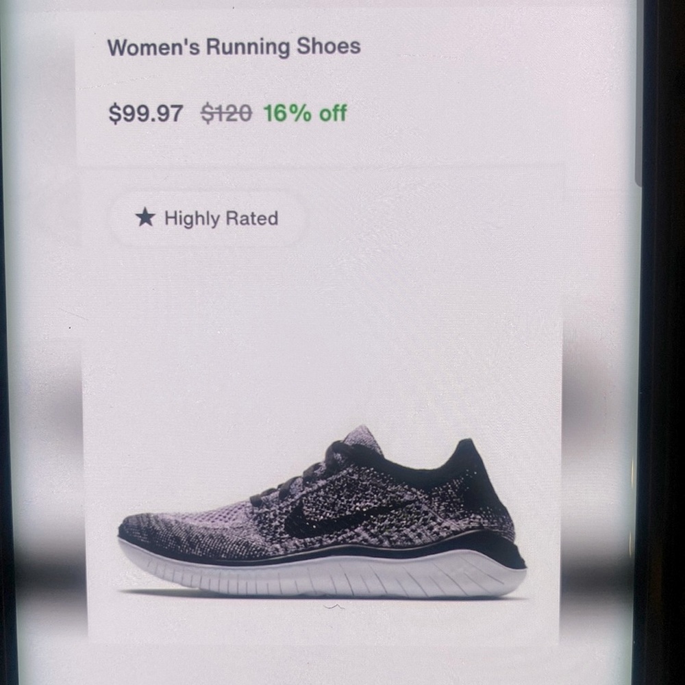 Nike Free RN Flyknit Running Shoe Women’s size 10